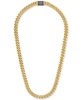 Men's Classic Curb Chain 24" Necklace in Gold-Plated Stainless Steel