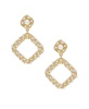 18K Gold Imitation Pearl Knocker Women's Earrings