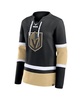 Women's Black Vegas Golden Knights Prime Time Lace-Up Long Sleeve T-Shirt