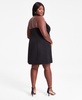 Trendy Plus Size Halter Sleeveless Blazer Dress, Exclusively at Macy's 