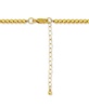 Polished Bead Link Chain Necklace 16" + 2" extender, 18k gold-plated sterling silver Exclusively at Macy's