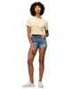 Women's Cotton Crop Varsity Crewneck Tee