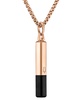 Black & Rose Gold-Tone IP Stainless Steel Black Spinel 26" Pendant Necklace