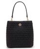 Ruched Quilted Medium Bucket Bag