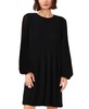 Women's Released-Pleat Long-Sleeve Shift Dress