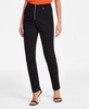 Women's Exposed-Zip Straight-Leg Jeans, Exclusively at Macy's