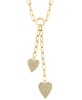 EFFY® Diamond Double Heart 18" Lariat Necklace (1/2 ct. t.w.) in 14k Gold