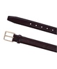 Men's 30MM Pebble Grain Leather Belt with Gold Buckle
