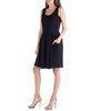 Sleeveless Skater Pleated Mini Dress with Pockets