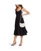 Sculpted Buckle Half Moon Crossbody Bag