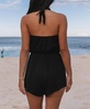 Women's Halter Self Tie One Piece Romper Swimsuit (Available in XS-4XL)