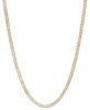 Double-Sided Cuban Link 18" Chain Necklace (4.5mm) in 10k Two-Tone Gold