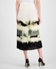 Women's Pleated Pull-On Midi Skirt 