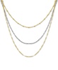 Silver Plated Multi-Chain 18" Layered Statement Necklace
