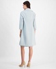 Women's Sleeveless V-Neck Slit-Hem Dress & Stretch Wide-Collar Open-Front Long Jacket