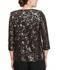 Petite Sequinned Flyaway 3/4-Sleeve Top