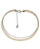 Tri Tone Layered Bead Chain Anklet