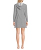 Women's Petite Cotton Jersey Long Sleeve Hooded Swim Cover-up Dress