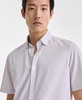 Men's Short Sleeve Diamond Print Button-Front Performance Shirt, Exclusively at Macy's