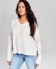 Women's V-Neck Long Sleeve Sweater, Created for Macy's