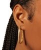 Diamond Rectangular Hoop Earrings (1/4 ct. t.w.) in Gold Vermeil, Created for Macy's