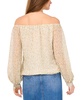Women's Floral-Printed Off-The-Shoulder Balloon-Sleeve Top