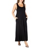Plus Size Sleeveless Maxi Dress with Pockets