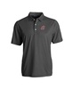 Men's Black/White SMU Mustangs Pike Eco Symmetry Print Stretch Polo