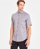 Men's Short-Sleeve Modern Stretch Dobby Shirt, Created for Macy's 
