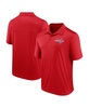 Men's Red Washington Capitals Left Side Block Polo Shirt