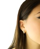 Diamond Edge Small Huggie Hoop Earrings (1/6 ct. t.w.) in Gold Vermeil, Created for Macy's