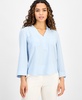 Women's Collared V-Neck Utility Blouse