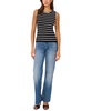 Women's Striped Sleeveless Sweater