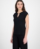 Women's Embellished Keyhole Top