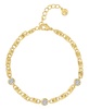 Cubic Zirconia Diamond Cut Chain Bracelet
