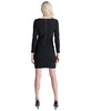 Petite Twist-Front V-Neck Long-Sleeve Sheath Dress