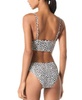 Women's Longline Underwire Bikini Top & High-Leg Bikini Bottoms	
