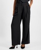 Petite Wide-Leg Rhinestone-Trim Pants, Created for Macy's