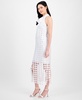 Women's Lace Fringe-Hem Sleeveless Dress