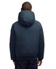 men’s pine bomber with fixed hood and detachable faux fur trim