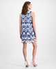 Women's Cotton Tiered Eyelet Fit & Flare Dress