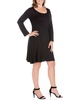 Plus Size Flared Dress