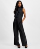 Petite Wide-Leg Rhinestone-Trim Pants, Created for Macy's