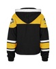 Women's Black Pittsburgh Penguins Cropped Superior Lacer Pullover Hoodie