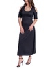 Women's Cut Out Shoulder A-Line Floor Length Dress