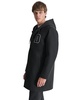 Men's Tufted-Chenille Logo Appliqué Long Hooded Stadium Coat