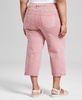 Trendy Plus Size Barrel-Leg Cropped Pants, Exclusively at Macy's 