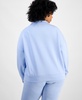 Trendy Plus Size Quarter-Zip Scuba Knit Pullover, Created for Macy's