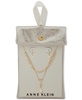 Gold-Tone Mother-of-Pearl Tear-Shape Layered Pendant Necklace & Drop Earrings Set