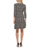Petite Floral-Print Ruffled Shift Dress